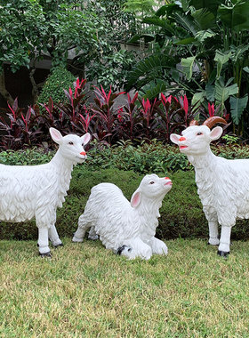 户外玻璃钢农场景区草坪大摆件