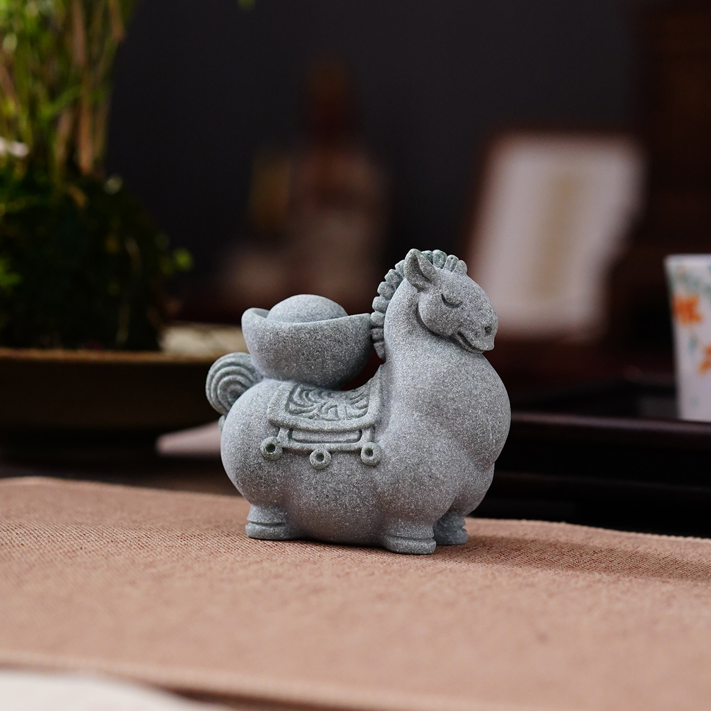 创意可爱个性创意马上有钱十二生肖马青砂石茶宠茶玩摆件国潮中式,淘宝优惠券,粉丝福利购,淘宝优惠卷