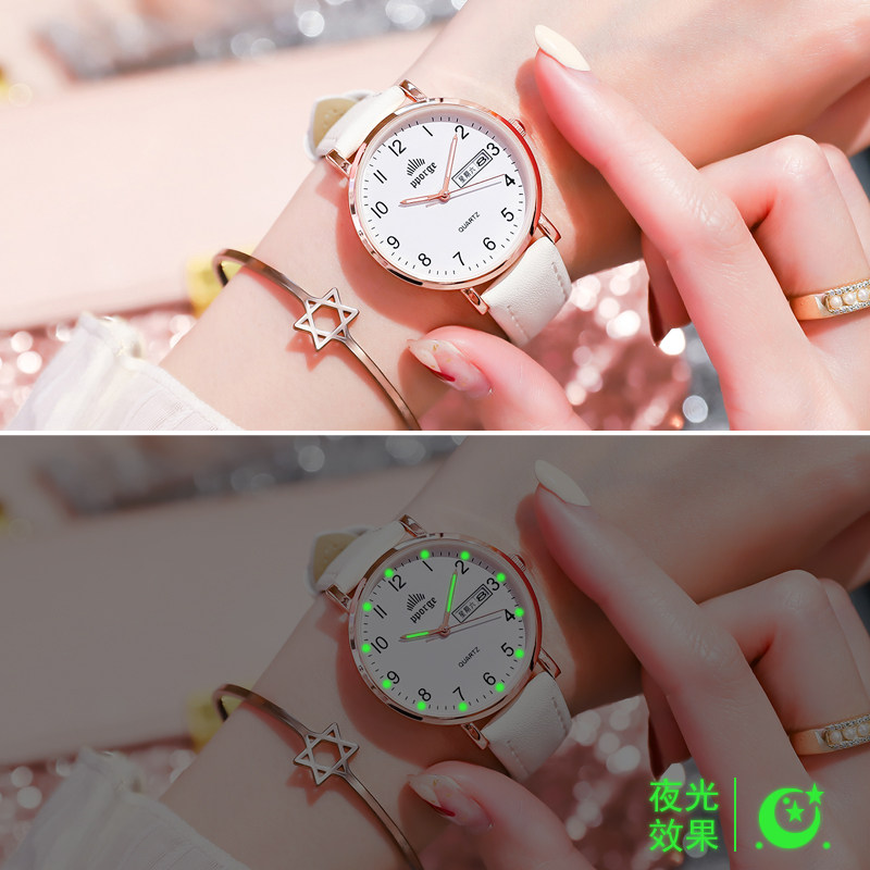 女小巧精致ins风2021年新款手表 鲍格国产腕表