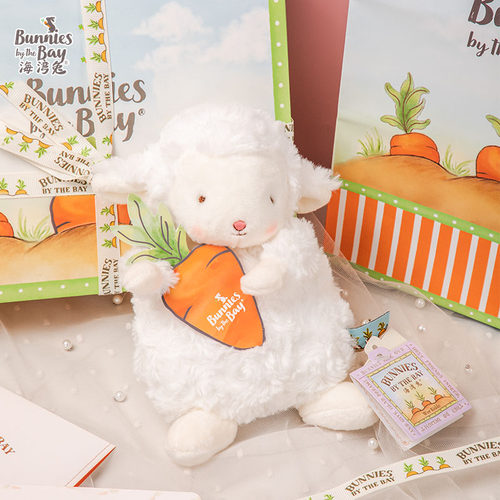 海湾兔Bunnies 侦探披风小羊公仔毛绒玩具生日礼物女可爱娃娃玩偶 - 图3
