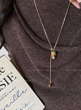 圣诞帽星星锆石项链女2025新款