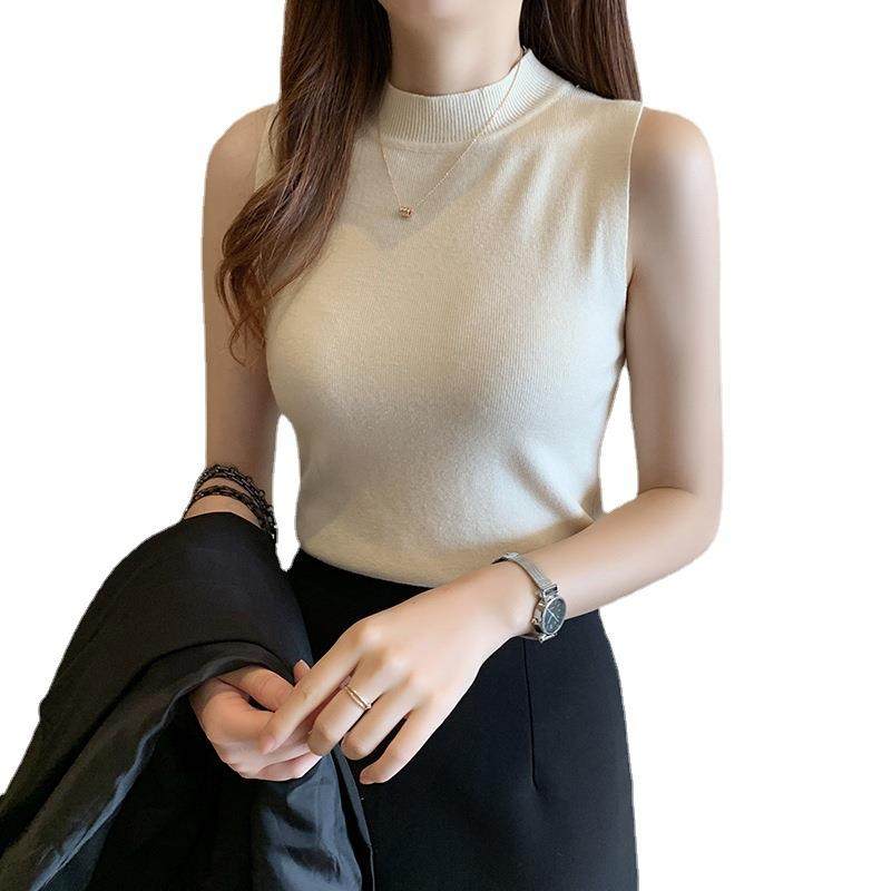 camisole top all-match Vest inside turtleneck with - 图3