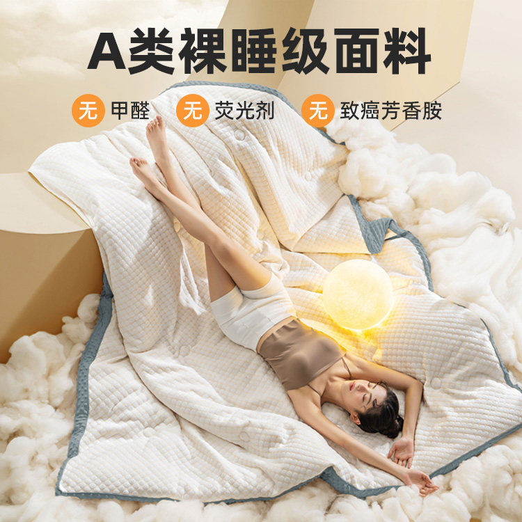 大豆纤维被子宿舍单人学生春秋被豆豆被褥冬被加厚棉被芯四季通用