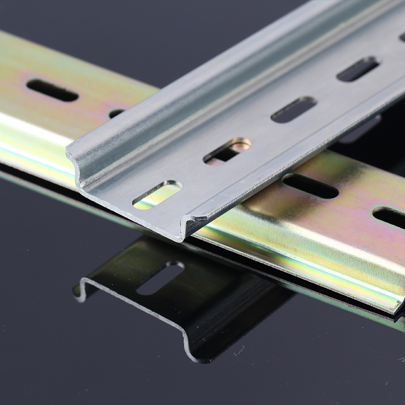 铝导轨国标 C45导轨U型TH35MM宽断路器端子空开电气加厚铝卡轨条 - 图0