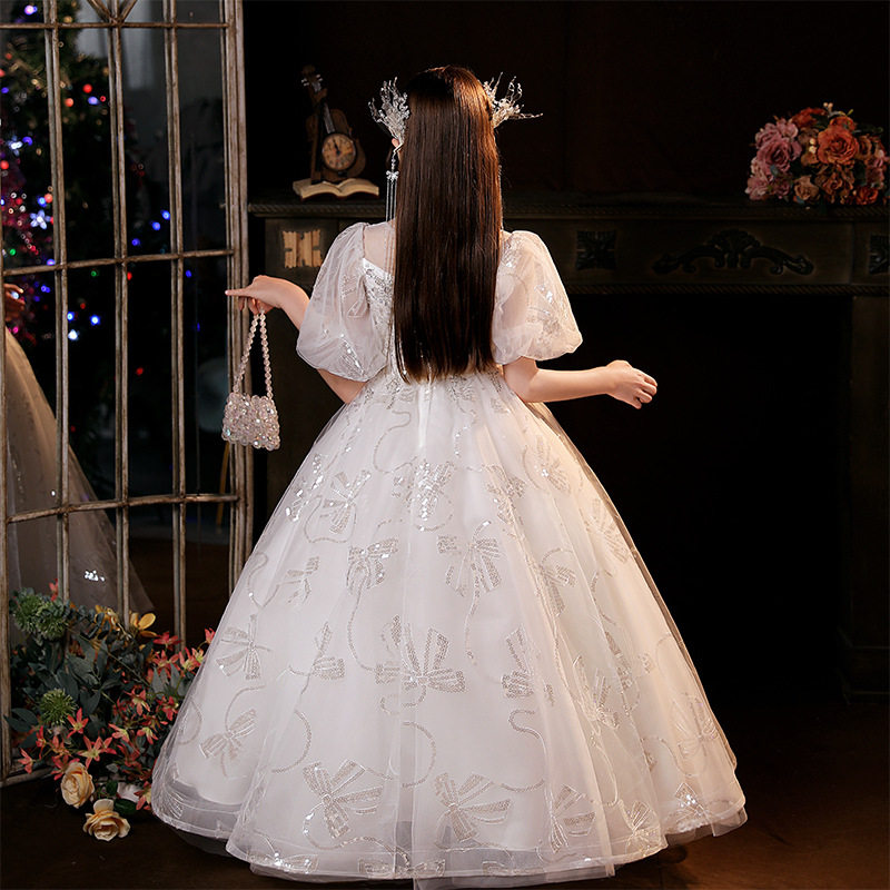 高端花童婚礼礼服高端洋气冬季新款公主长裙钢琴生日儿童演出服,淘宝优惠券,粉丝福利购,淘宝优惠卷