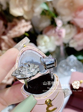 新年款高碳钻戒指豪镶指环饰品