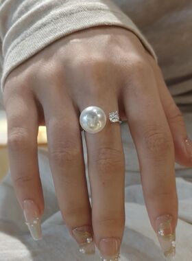 简约气质开口戒指宴会精致女ins