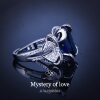 New Super Fairy Sapphire Bow Open Ring