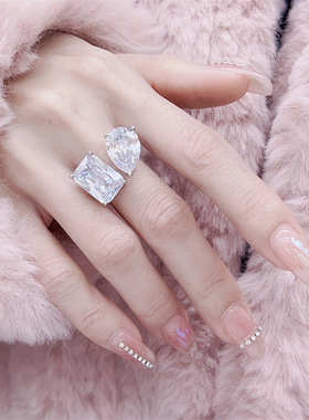 日韩戒指女可调节轻奢手饰指环