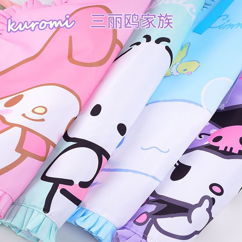 Kuromi cartoon pattern blouse anti-dirty