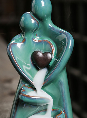 陶瓷倒流香香薰炉家居饰品摆件