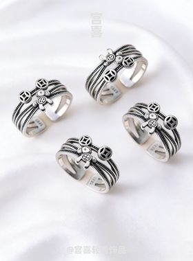 马年泰银马上有钱戒指