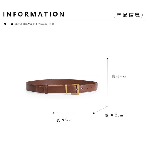 Vanlylo万里鹿品牌｜头层牛皮 |  金扣腰带  |  百搭 |  8888 - 图2