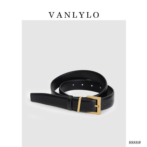 Vanlylo万里鹿品牌｜头层牛皮 |  金扣腰带  |  百搭 |  8888 - 图1