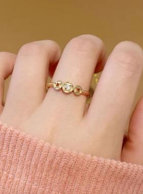 铜钱钱币戒指女2024新款气质简约