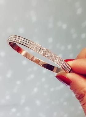 满天星钛钢手镯女INS风韩版简约