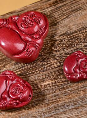 朱砂弥勒佛吊坠紫金砂笑佛男女