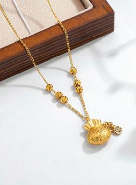 财宝福袋吊坠项链2024新款时尚