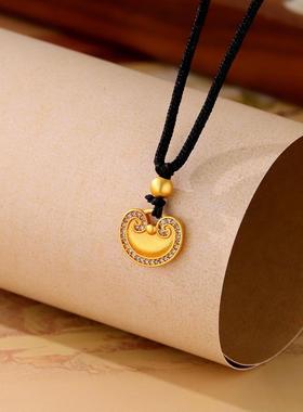 福袋小元宝编织绳项链女新中式