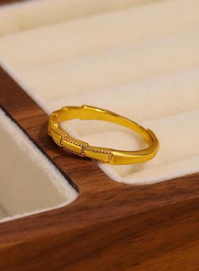 蛇骨圈戒指女时尚2024简约百搭