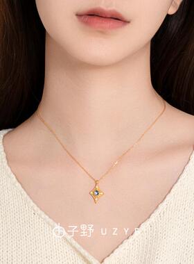 星星项链送女友送闺蜜毛衣链