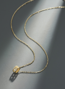 网红款极简小蛮腰项链925银