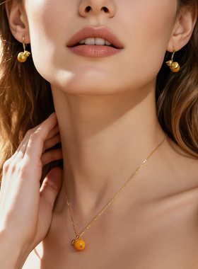 一撇一捺YPYN绵长福禄系列葫芦吊坠925银蜜蜡毛衣链2025年冬新品