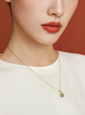 一撇一捺新中式925银国风颈饰