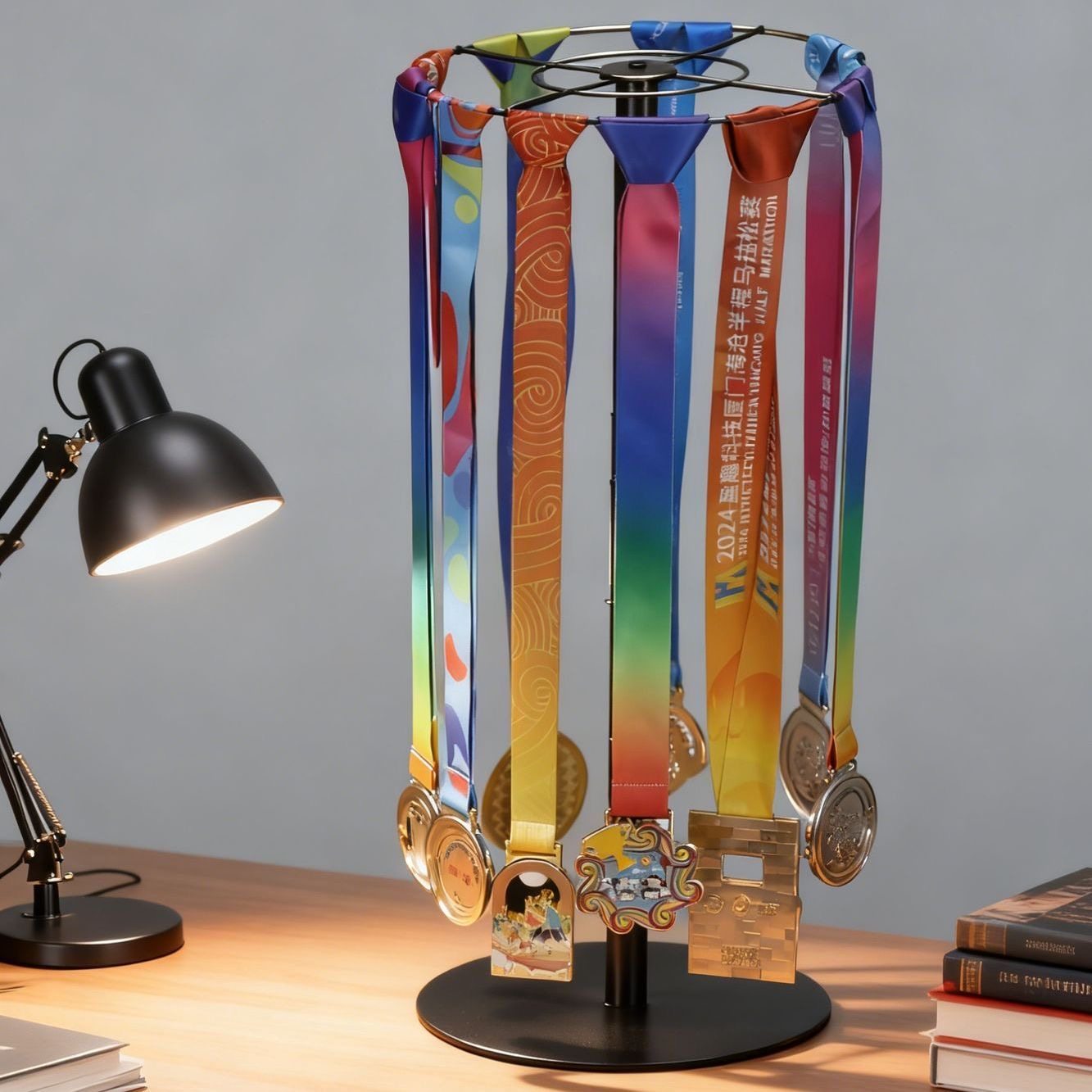 马拉松奖牌展示架免打孔立式收纳架立式keep儿童跑步奖牌展示架,淘宝优惠券,粉丝福利购,淘宝优惠卷