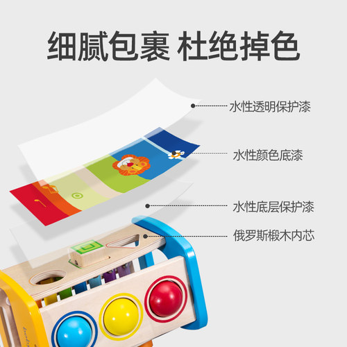 boby宝宝0男孩1一2岁半3打地鼠婴幼儿玩具儿童益智大号砸老鼠木质 - 图1
