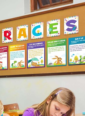 图文部落RacesWriting英语海报