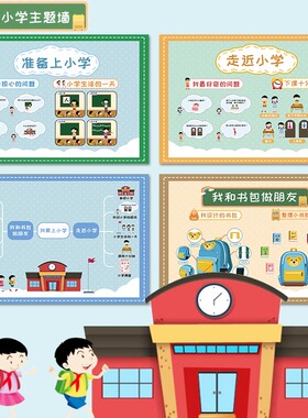 我要毕业环创海报幼小衔接主题墙