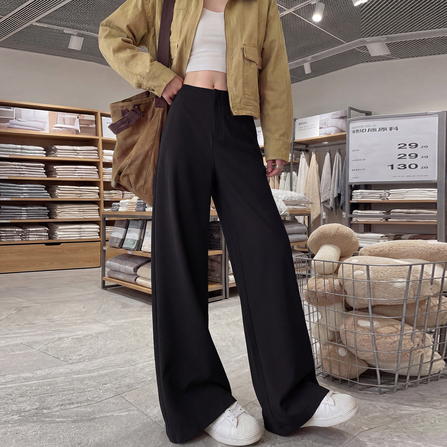 深灰色西装裤女2026春秋季新款直筒高腰显瘦垂感休闲窄版阔腿裤子,淘宝优惠券,粉丝福利购,淘宝优惠卷