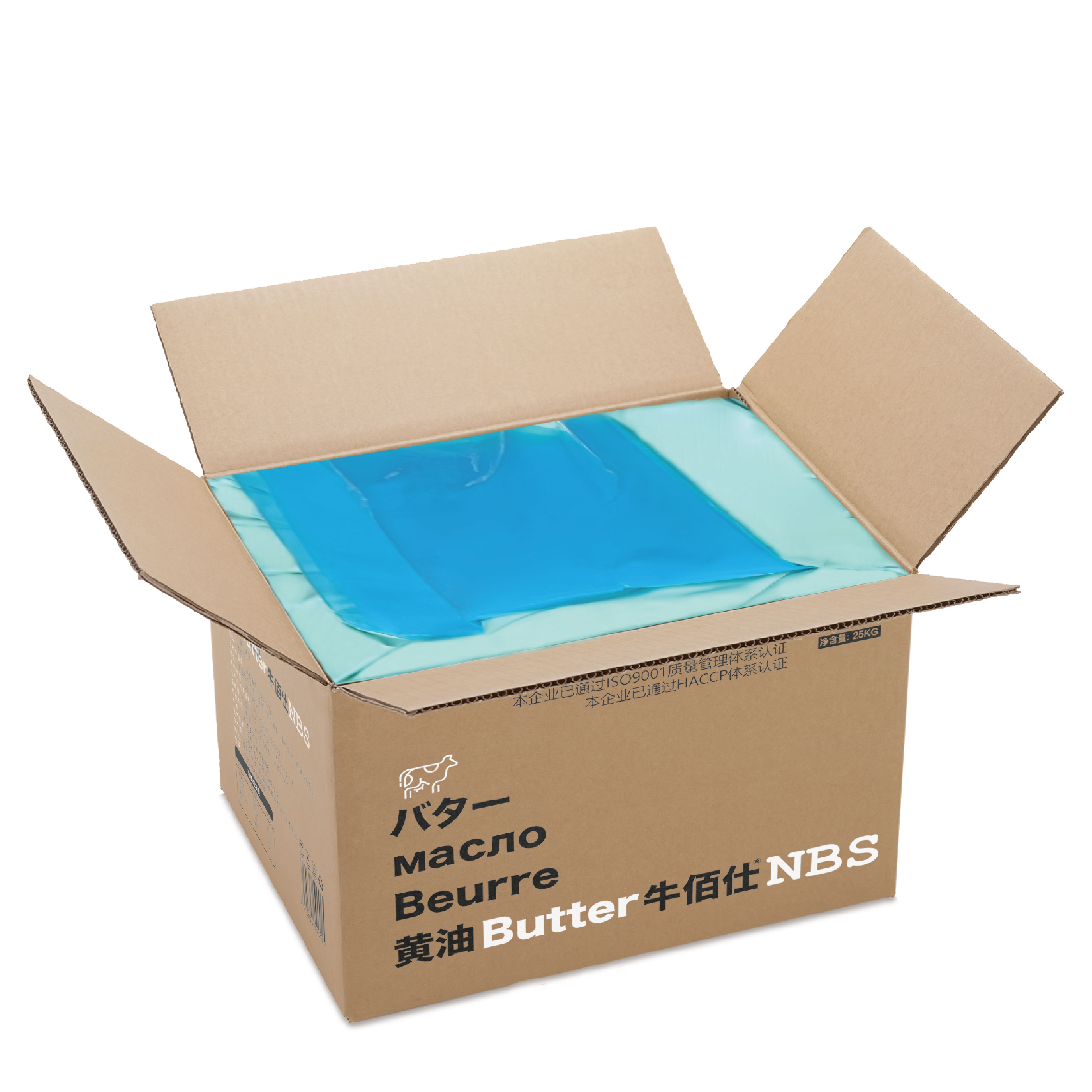 牛佰仕动物黄油烘焙商用煎牛排专用面包黄油食品原材料25kg直销