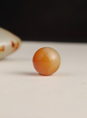 珠子单珠手串新疆和田玉黄沁籽料