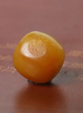 新疆和田玉籽料红皮单珠手串