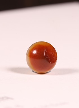 涵玉舍珠子单珠和田玉籽料黄沁