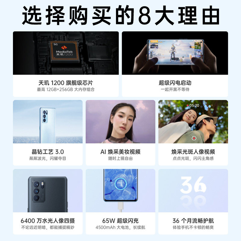 oppo官方oppo reno6pro+十手机 OPPO范弥生手机