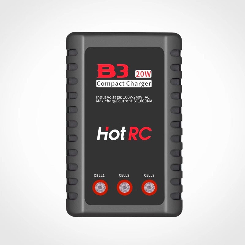 HOTRC大功率B3航模锂电池平衡充电器2s 3s 7.4v 11.1v快速10W - 图2