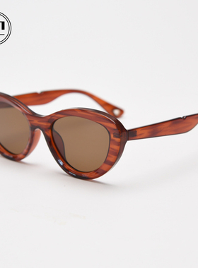 RD复古猫眼条纹太阳眼镜女款