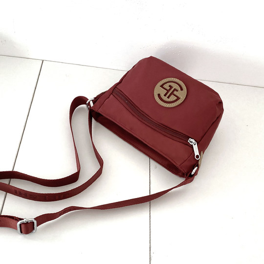 Multi-zipper design single shoulder crossbody small bag Oxford cloth new high-looking women's mobile phone bag mini commuter small bag