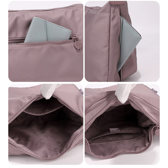 Lightweight large-capacity crossbody bag for women traveling multi-pocket women's backpack commuting single shoulder crossbody bag versatile