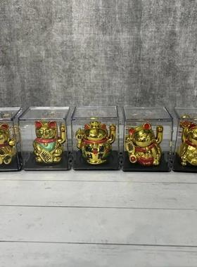 2 inch Solar mini lucky cat light rocking car boys and girl