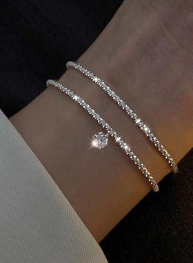 2 pieces bracelet set波光粼粼手炼女ins小众设计轻奢手炼2件套
