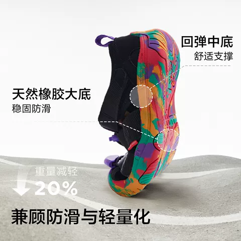 【湿地止滑】happynocnoc儿童溯溪鞋包头防撞运动凉鞋户外涉水鞋 图片 2