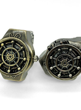 新款 【戒指表】热卖新款翻盖可看时间创意时尚石英戒指手表