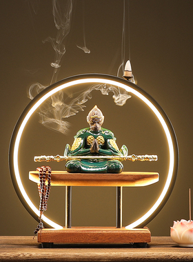 斗战胜佛倒流香客厅书房装饰摆件