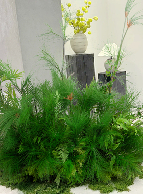 野花仿真绿植造景森系橱窗花艺