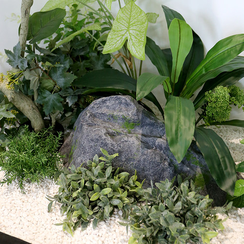 野花花艺仿真绿植造景组合楼梯下室内景观设计橱窗落地假植物装饰 - 图2