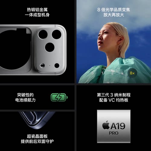 【政府补贴5%】 iPhone 17 Pro手机 5G全网通 2025新品官网全新原封正品手机 - 图1